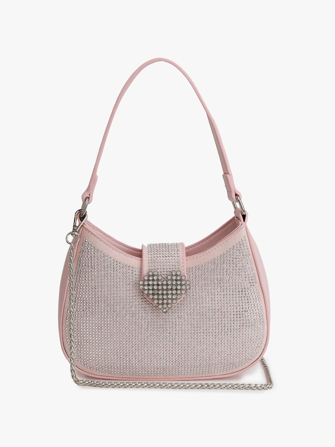 

Kazo Textured Sling Bag-Big, Pink