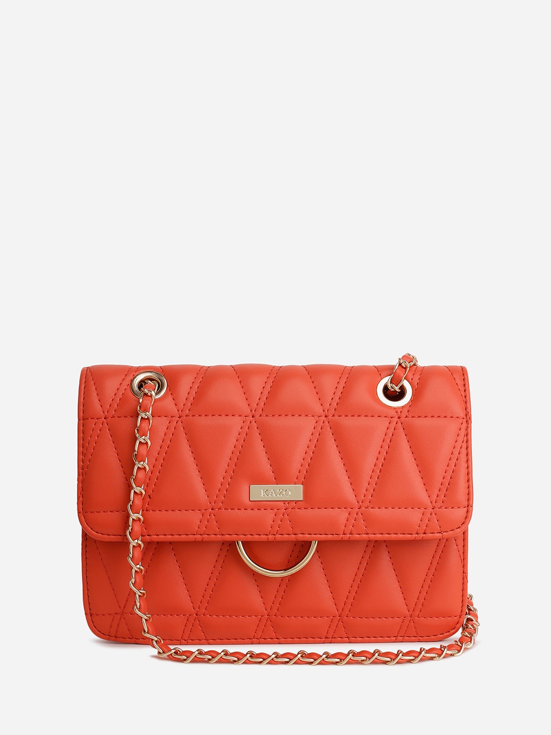 

Kazo Chain Handle Quilted Shoulder Bag, Red