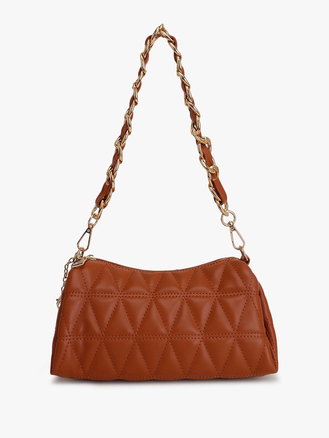 

Kazo Chain Strap Quilted Shoulder Bag, Brown