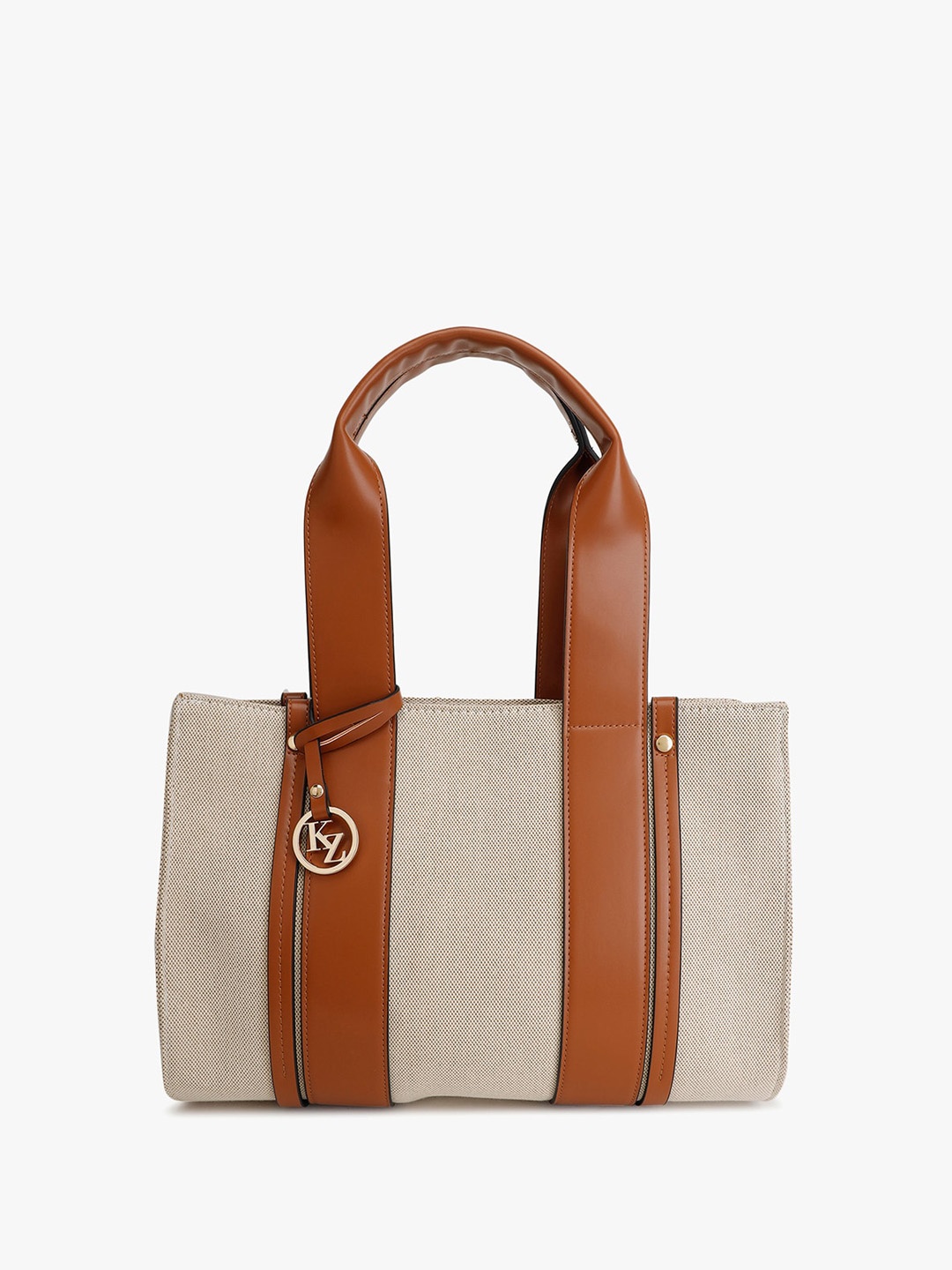 

Kazo Statement Cotton Canvas Tote Bag, Beige