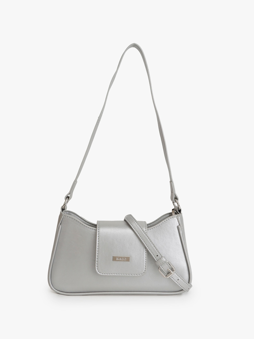 

Kazo Shine bright Metallic Shoulder Bag, Silver