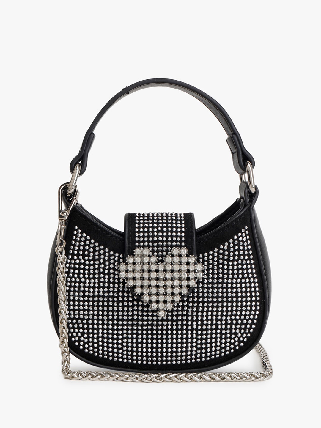 

Kazo Textured Small Sling Bag, Black