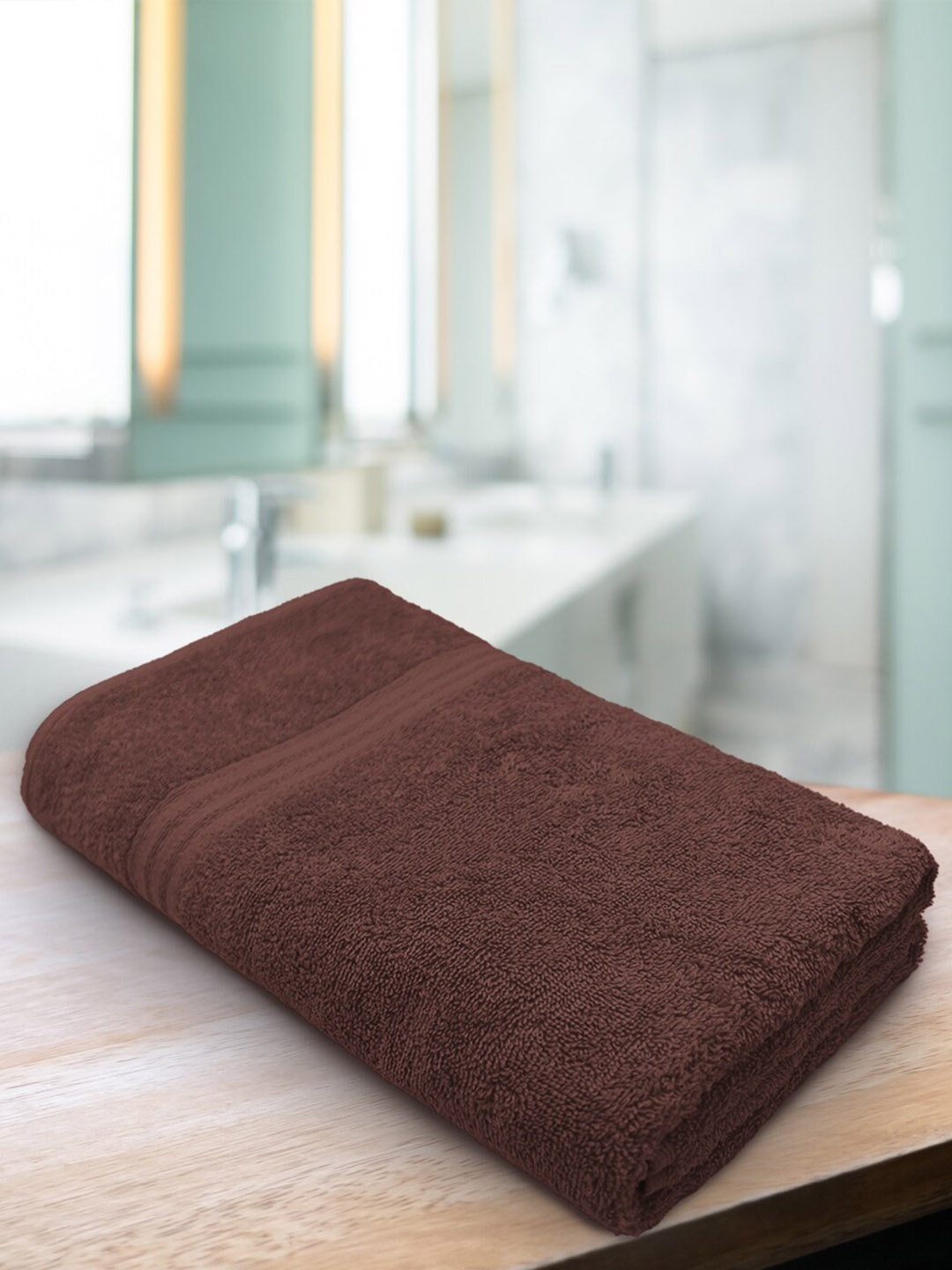 

Aura Coffee Brown 500 GSM Cotton Bath Towels