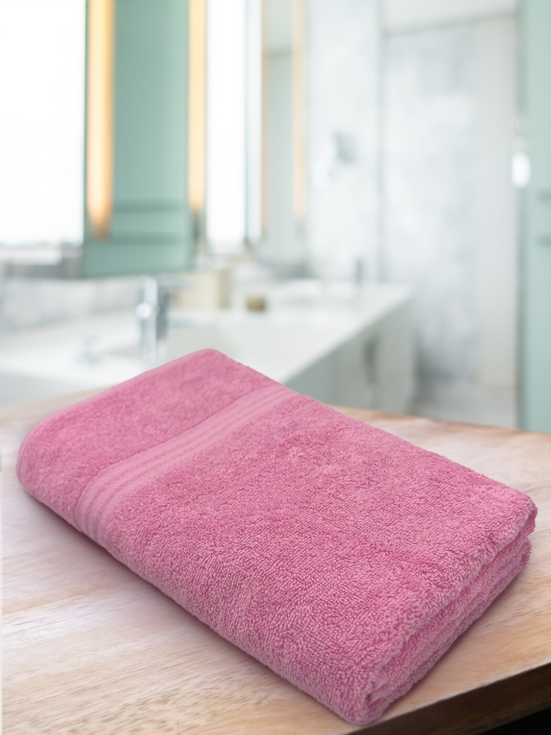 

Aura Pink 500 GSM Cotton Bath Towels