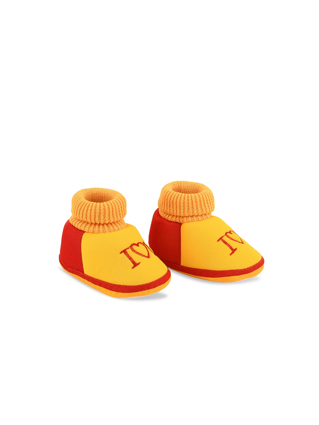

Smartots Infants Colourblocked Pure Cotton Socks Booties, Yellow