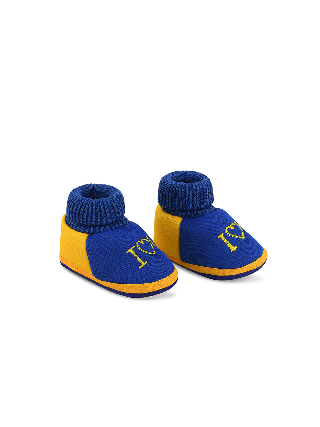 

Smartots Infants Colourblocked Pure Cotton Socks Booties, Blue