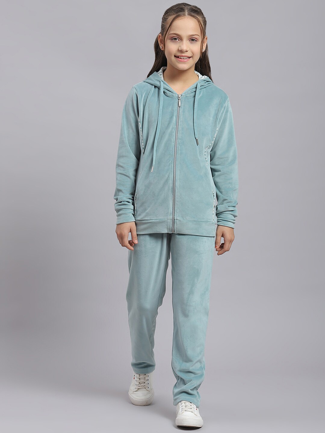 

Monte Carlo Girls Mid-Rise Hooded Tracksuits, Blue