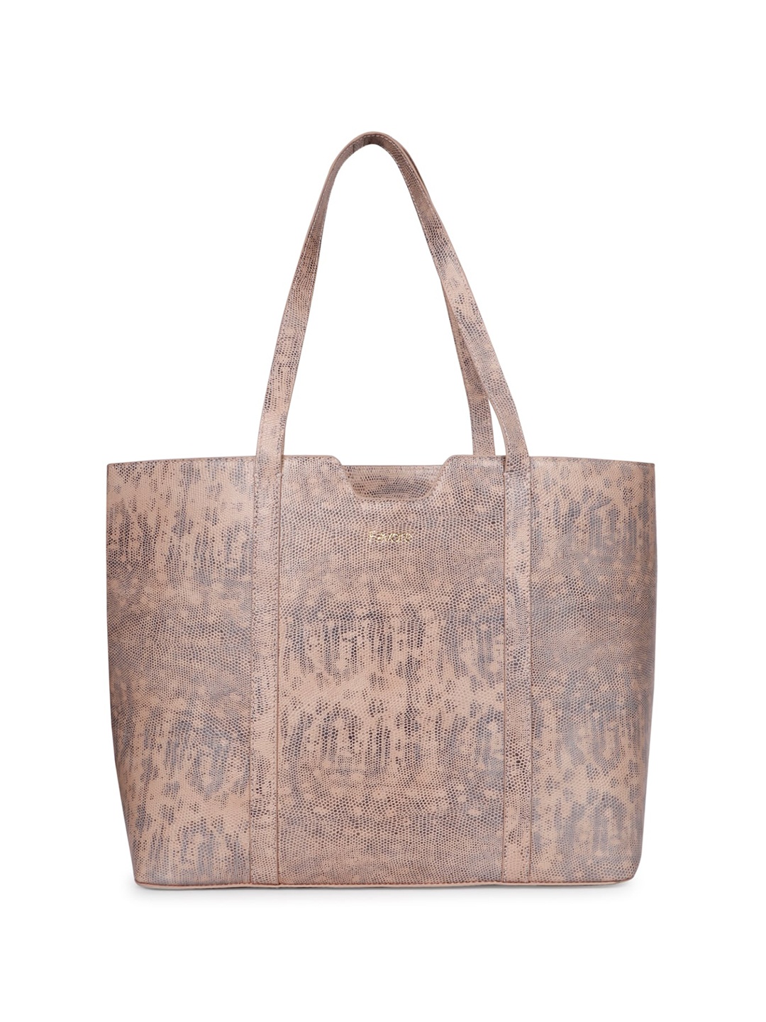 

Favore Leather Oversized Shopper Tote Bag, Peach