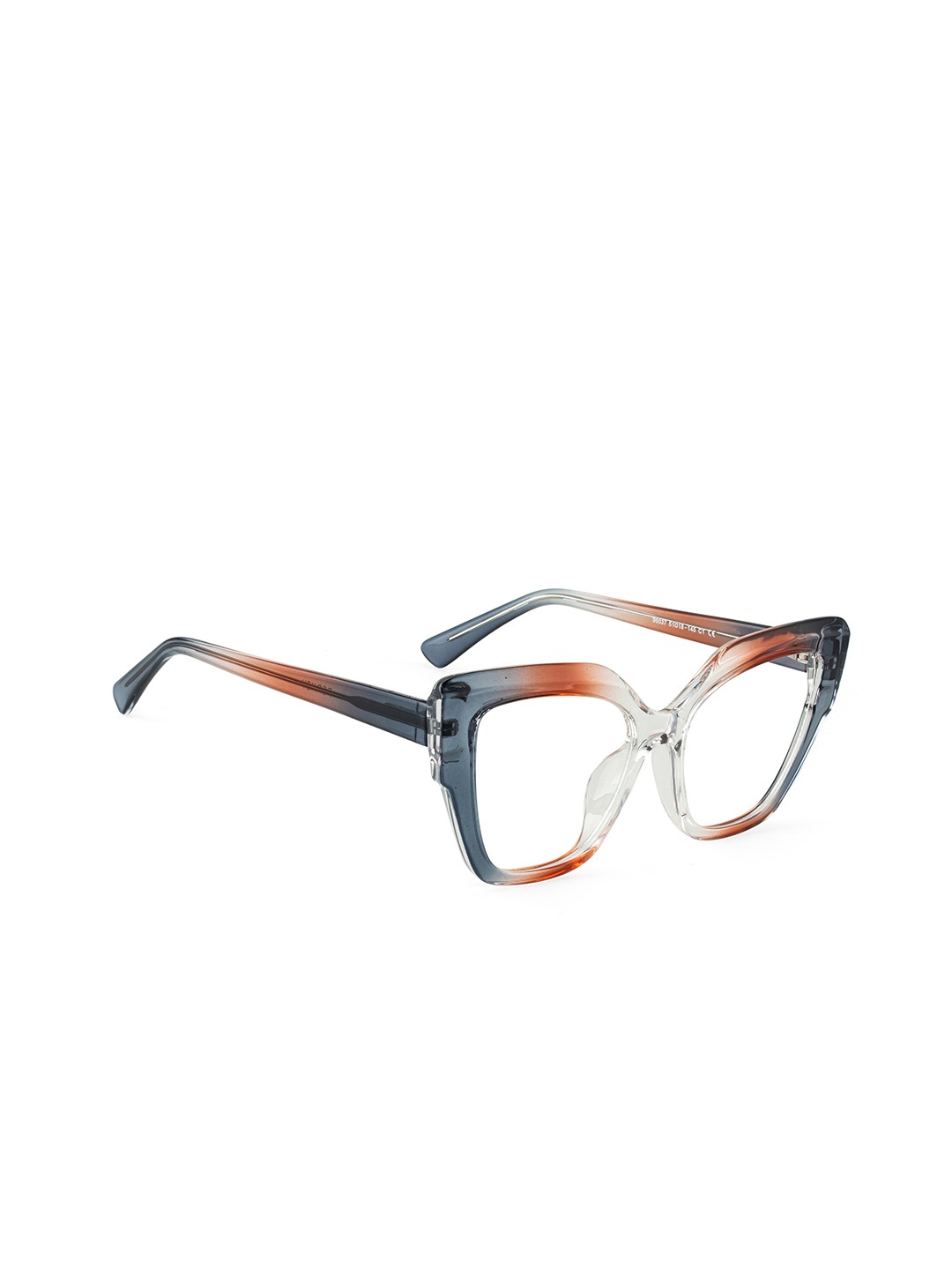 

PERKEY Women Full Rim Computer Blue Cut Cat Eye-Oversized Eyeglasses - OPTL001-C2, Orange