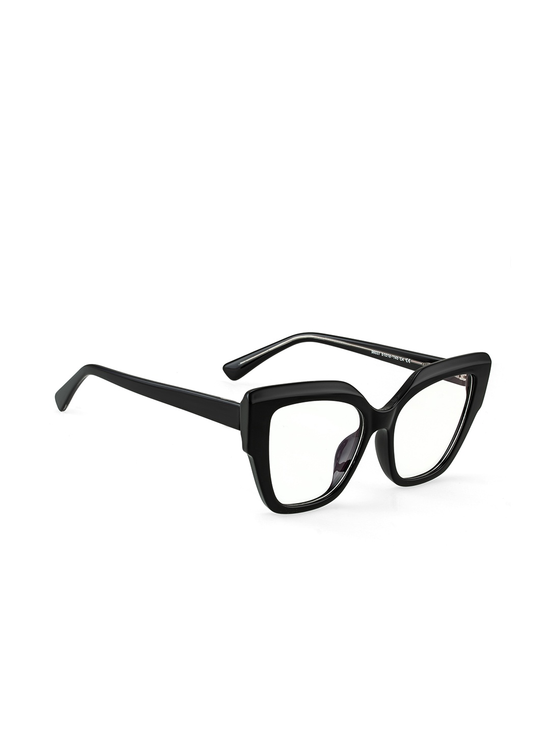 

PERKEY Women Full Rim Cateye Frames OPTL001-C1, Black