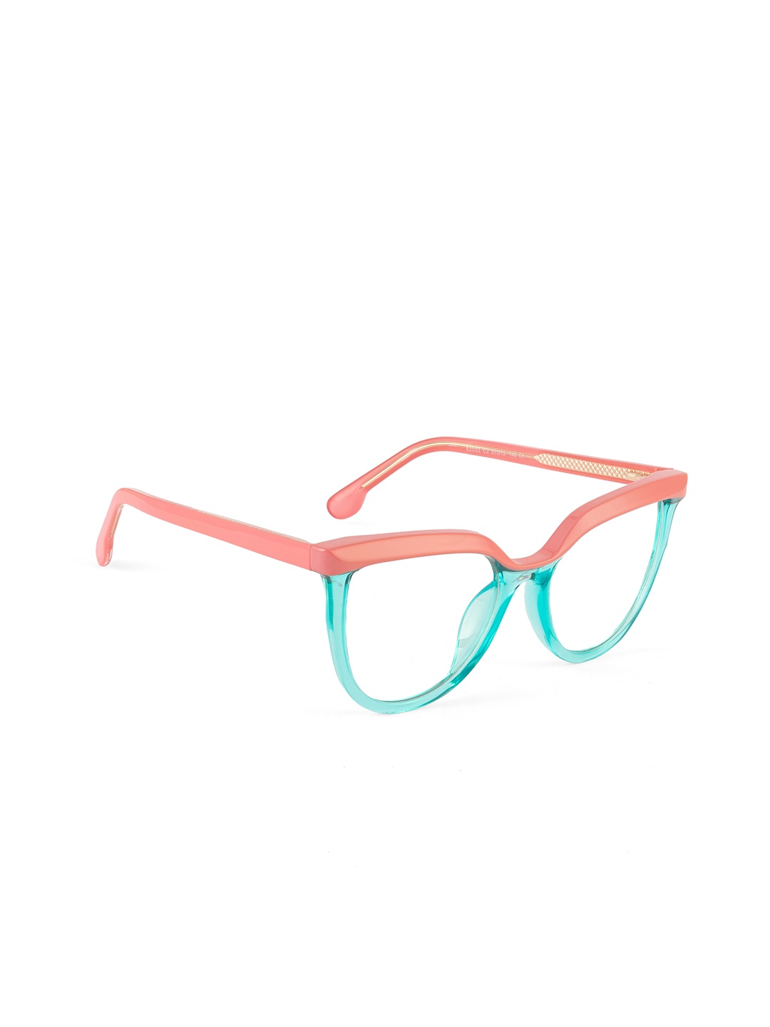 PERKEY Full Rim Oversized-Cat Eye Blue Light Blocking Spectacles Frames Women - OPTL006-C3, Pink
