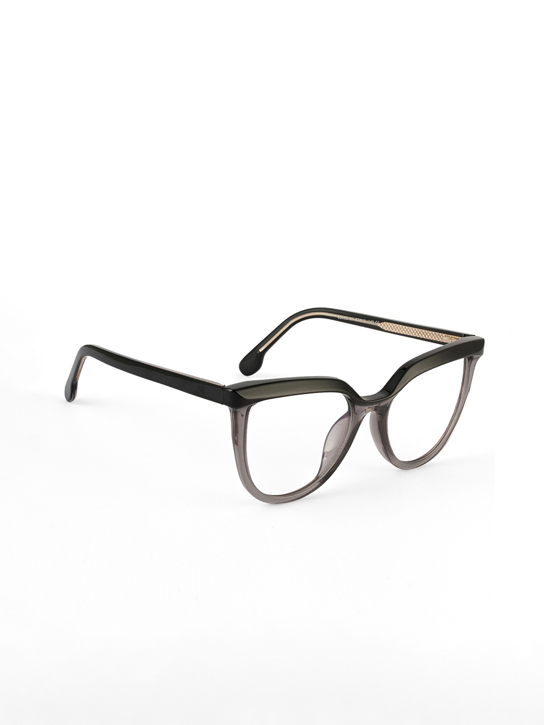 

PERKEY Women Full Rim Computerized Oversized Cateye Frames- OPTL006-C1, Black