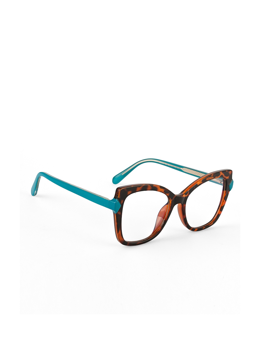 

PERKEY Full Rim Cat Eye-Oversized Computer Blue Cut Spectacles Frames Women - OPTL005-C2, Brown