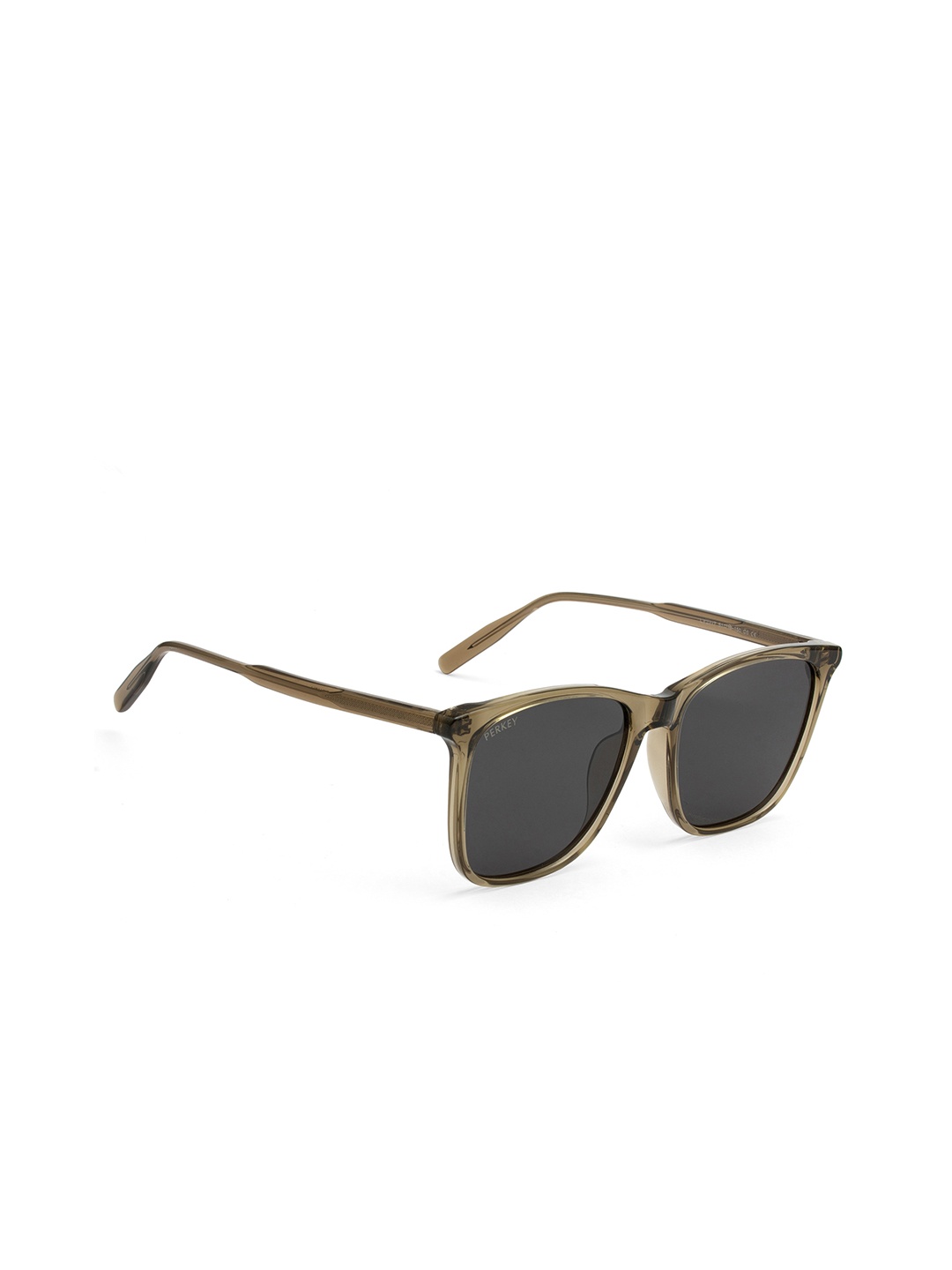

PERKEY Unisex Square Sunglasses with Polarised Lens PRKY007-C3, Black