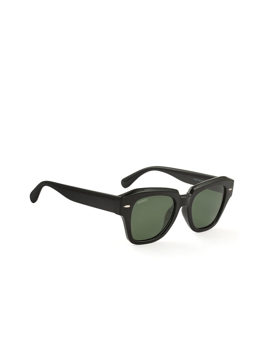 

PERKEY Unisex Wayfarer Sunglasses with Polarised Lens PRKY004-C1, Green