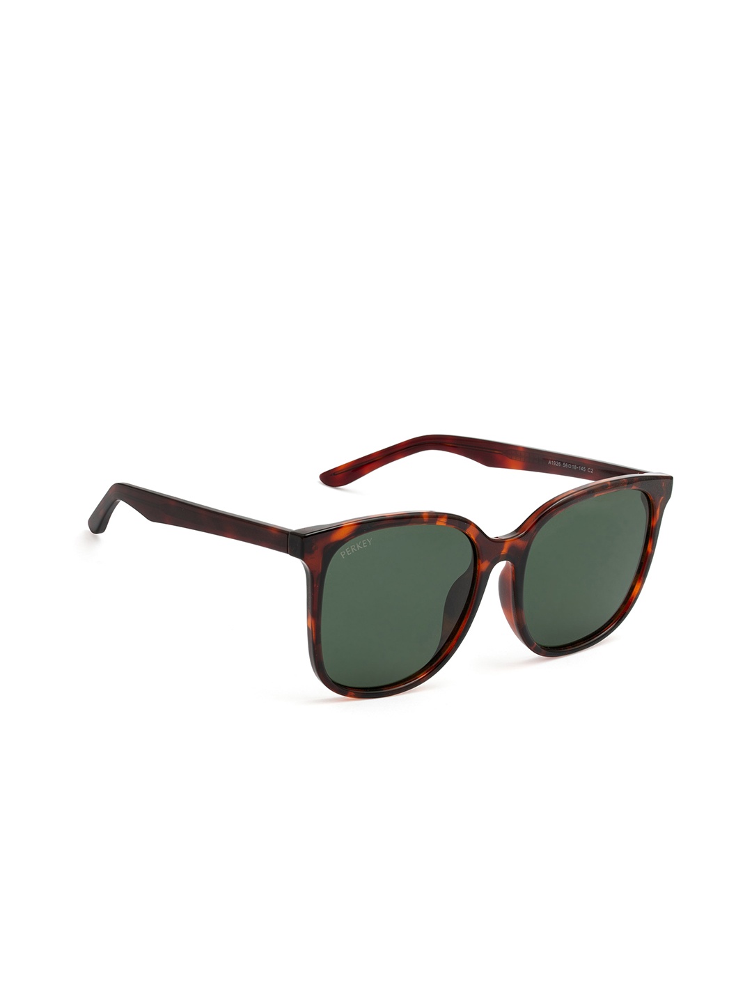 

PERKEY Unisex Square Sunglasses with Polarised Lens PRKY008-C1, Green