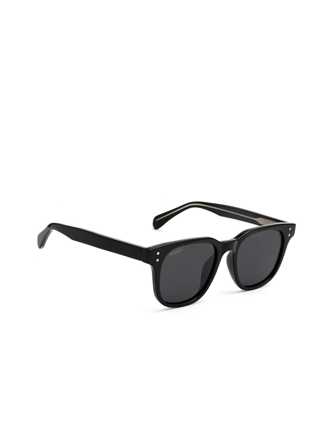 

PERKEY Unisex Wayfarer Sunglasses With Polarised Lens PRKY0012-C1, Black