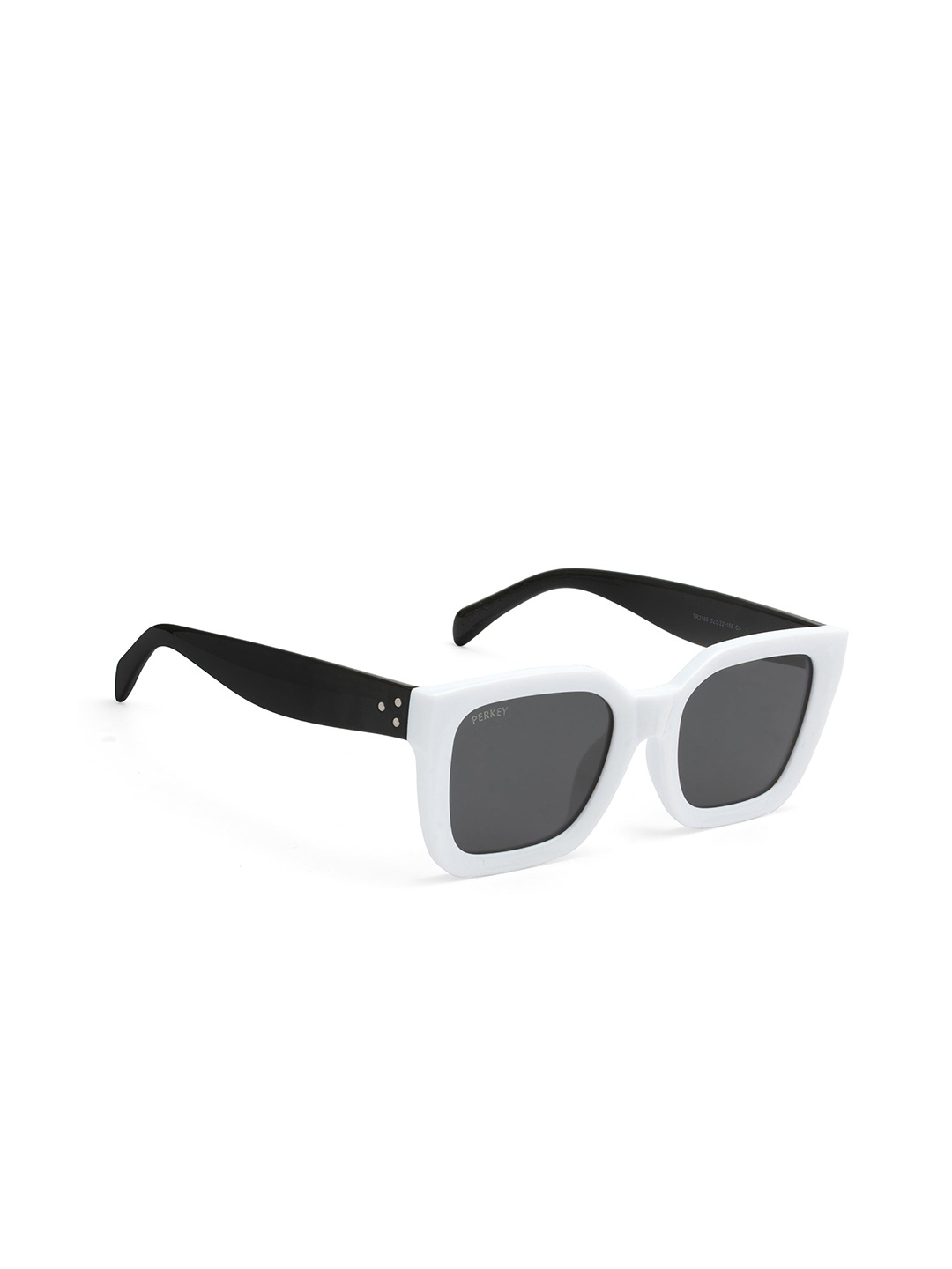 

PERKEY Unisex Square Sunglasses With Polarised Lens PRKY005-C5, Black