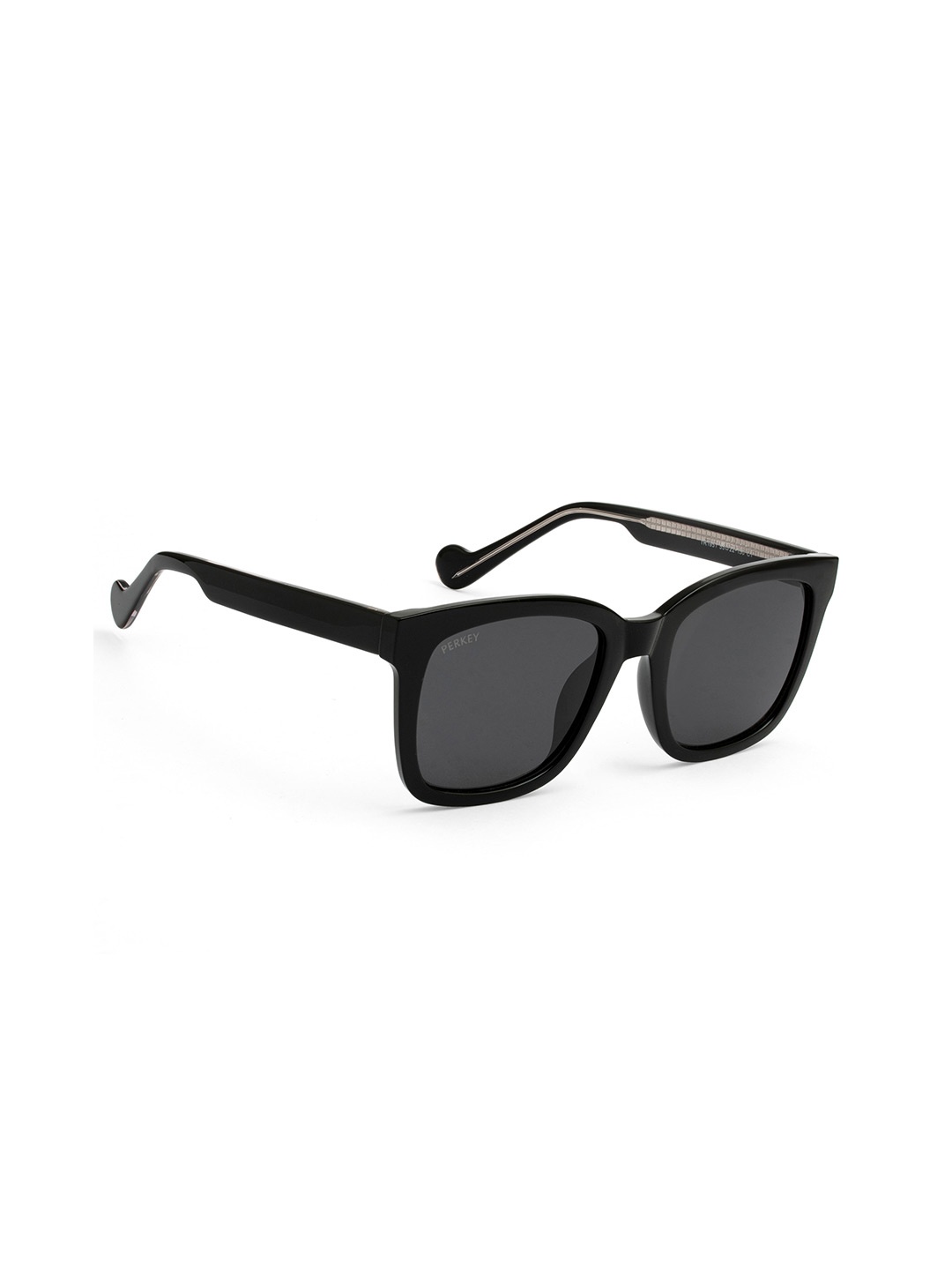 

PERKEY Unisex Oversized UV Protected Polarized Cooling Square Sunglasses PRKY003-C1, Black