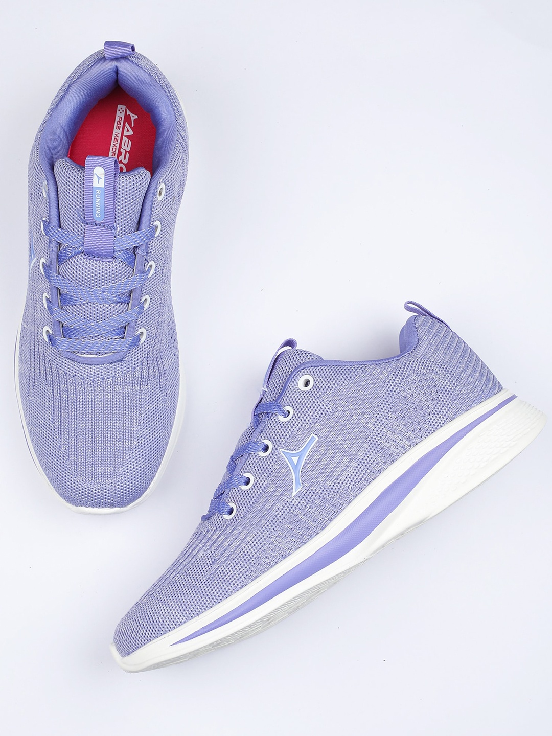 

ABROS Women Lace Up Mesh Running Shoes, Lavender