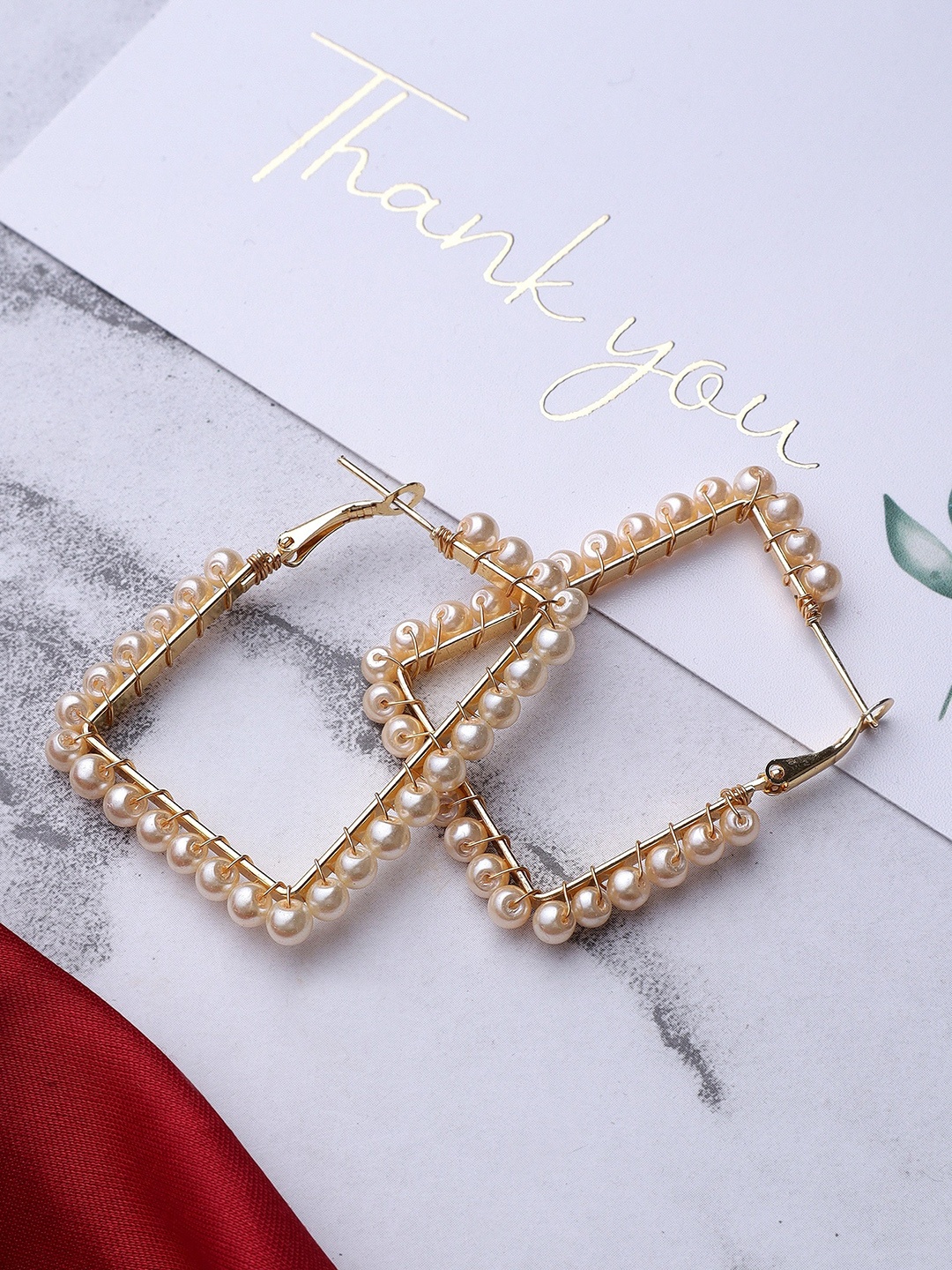 

Mali Fionna Gold-Plated Square Hoop Earrings