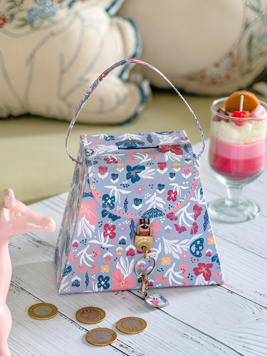 

The Wishing Chair Set of 1 Printed Super Strong Multi-Utility Organisers, Grey