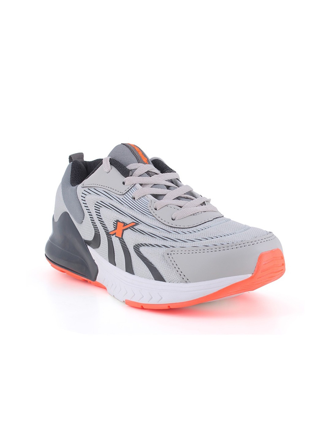 

Sparx Men Lace Up Mesh Running Shoes, Grey