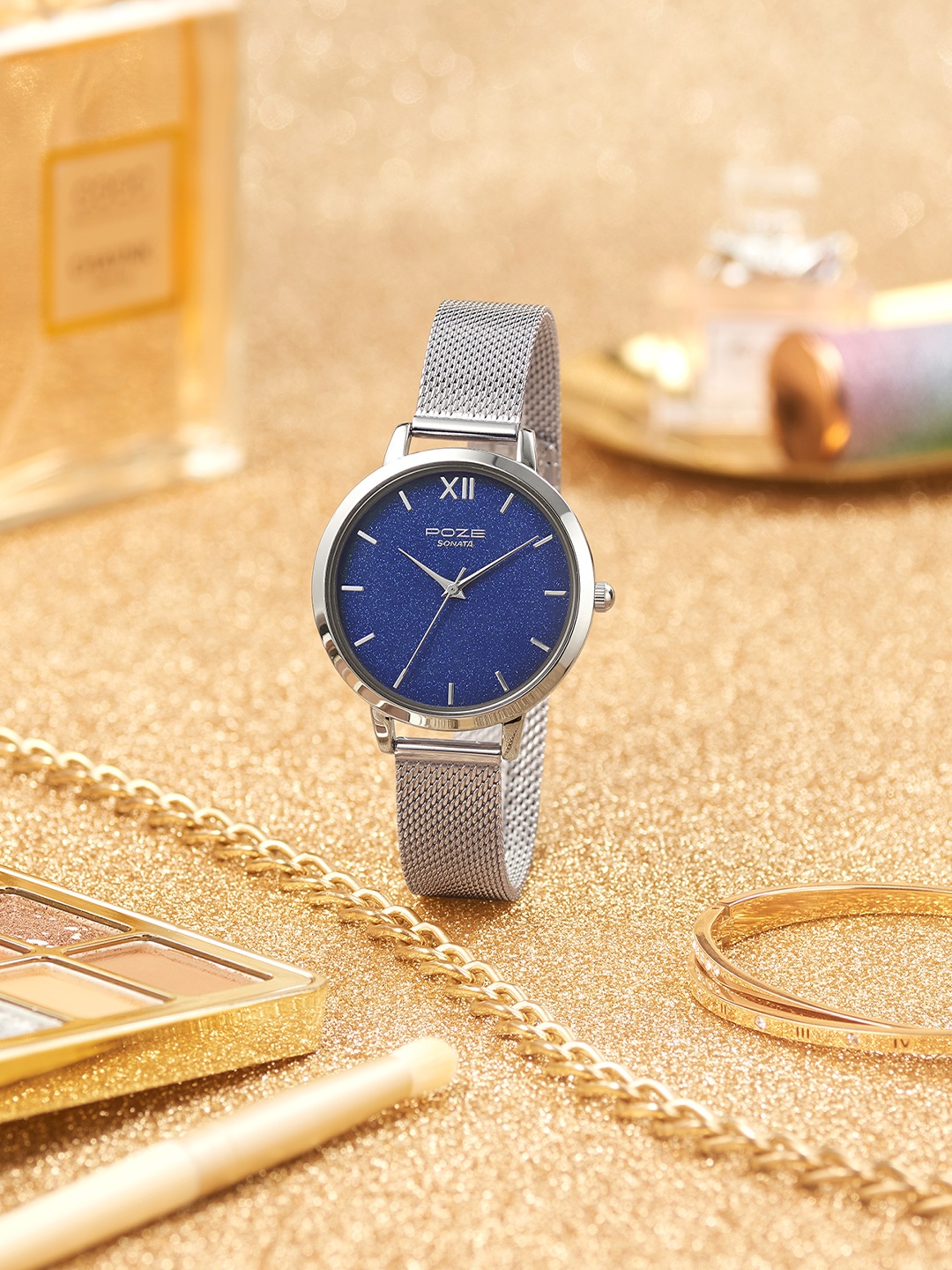 

Sonata Poze Women Analogue Watch SP80023SM01W, Blue