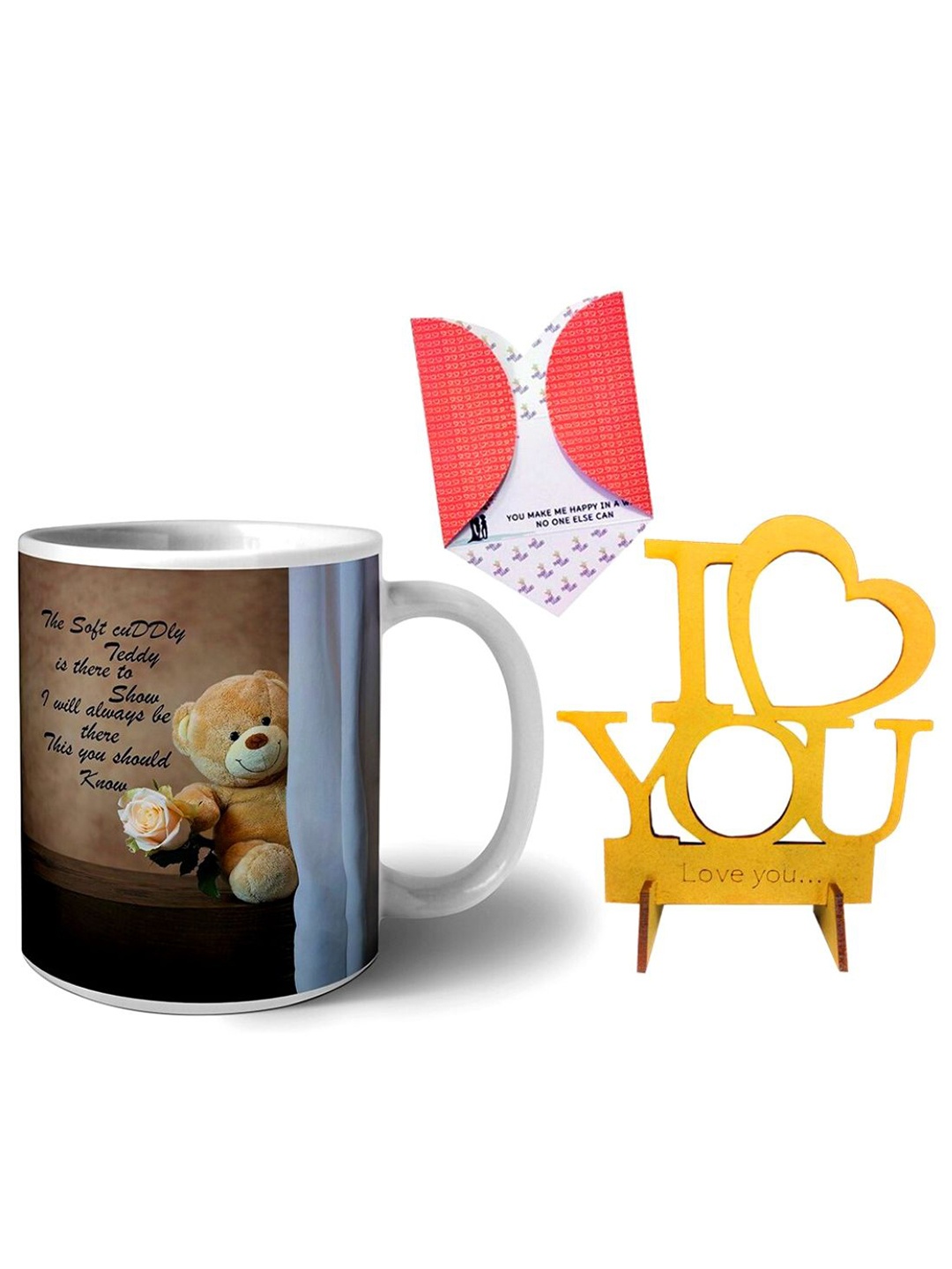 

Phirki Studio Printed Ceramic Glossy Valentine Mugs & Showpiece, White