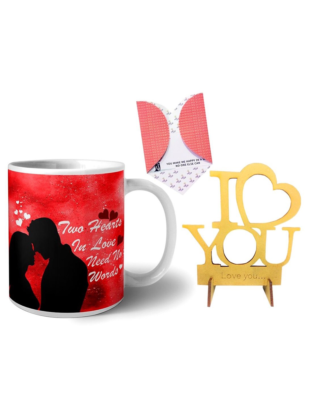 

Phirki Studio Printed Ceramic Glossy Valentine Mugs & Showpiece, White