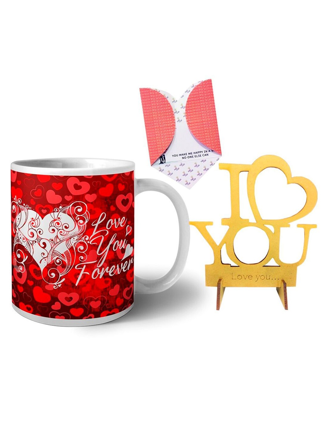 

Phirki Studio Printed Ceramic Glossy Valentine Mugs & Showpiece, White