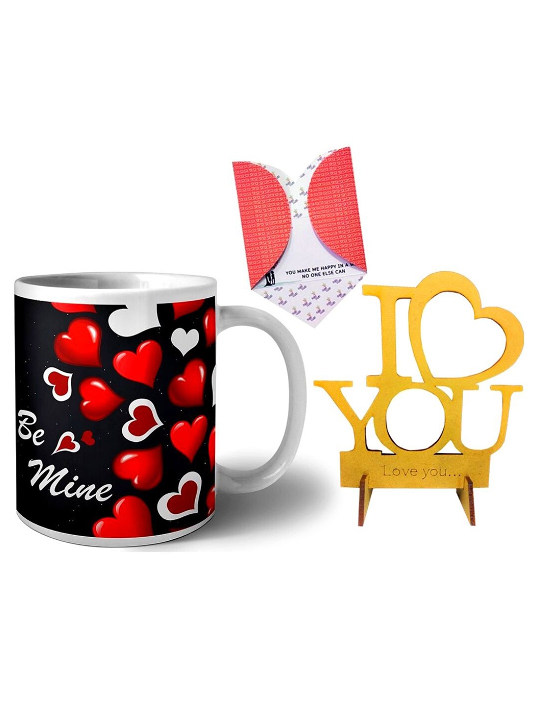 

Phirki Studio Printed Ceramic Glossy Valentine Mugs & Showpiece, White