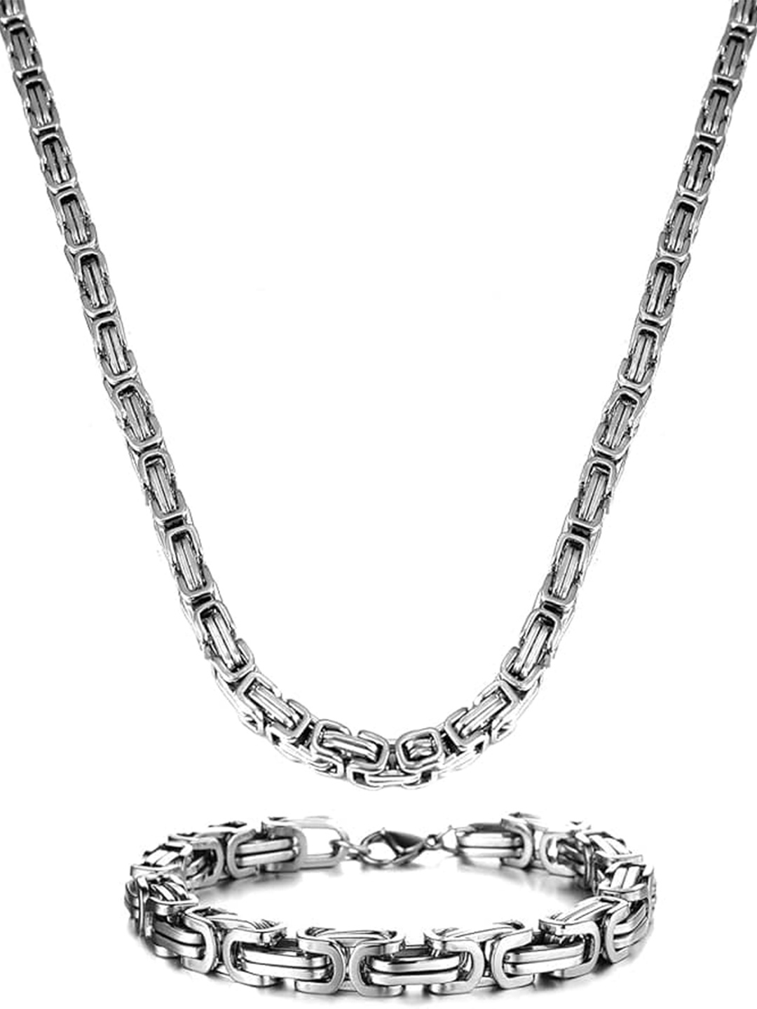 

MEENAZ Men Silver-Plated Necklace