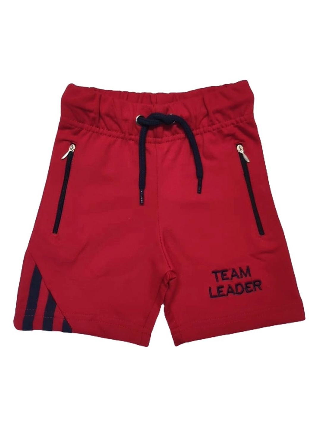 

BAESD Boys Mid-Rise Cotton Shorts, Red