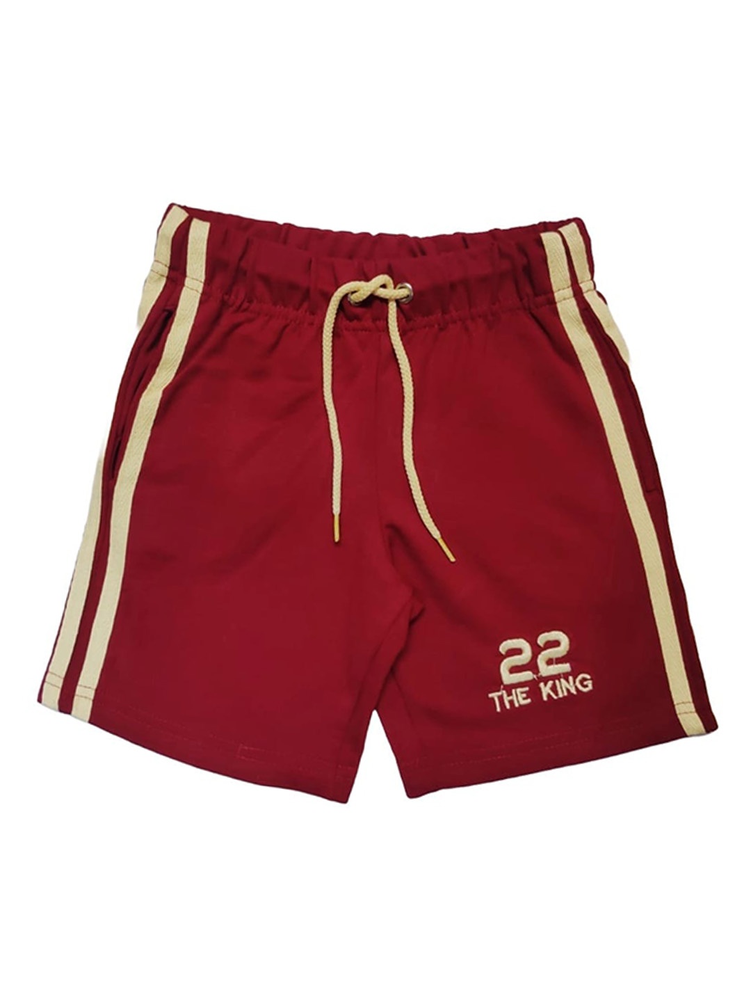 

BAESD Boys Mid-Rise Cotton Shorts, Red