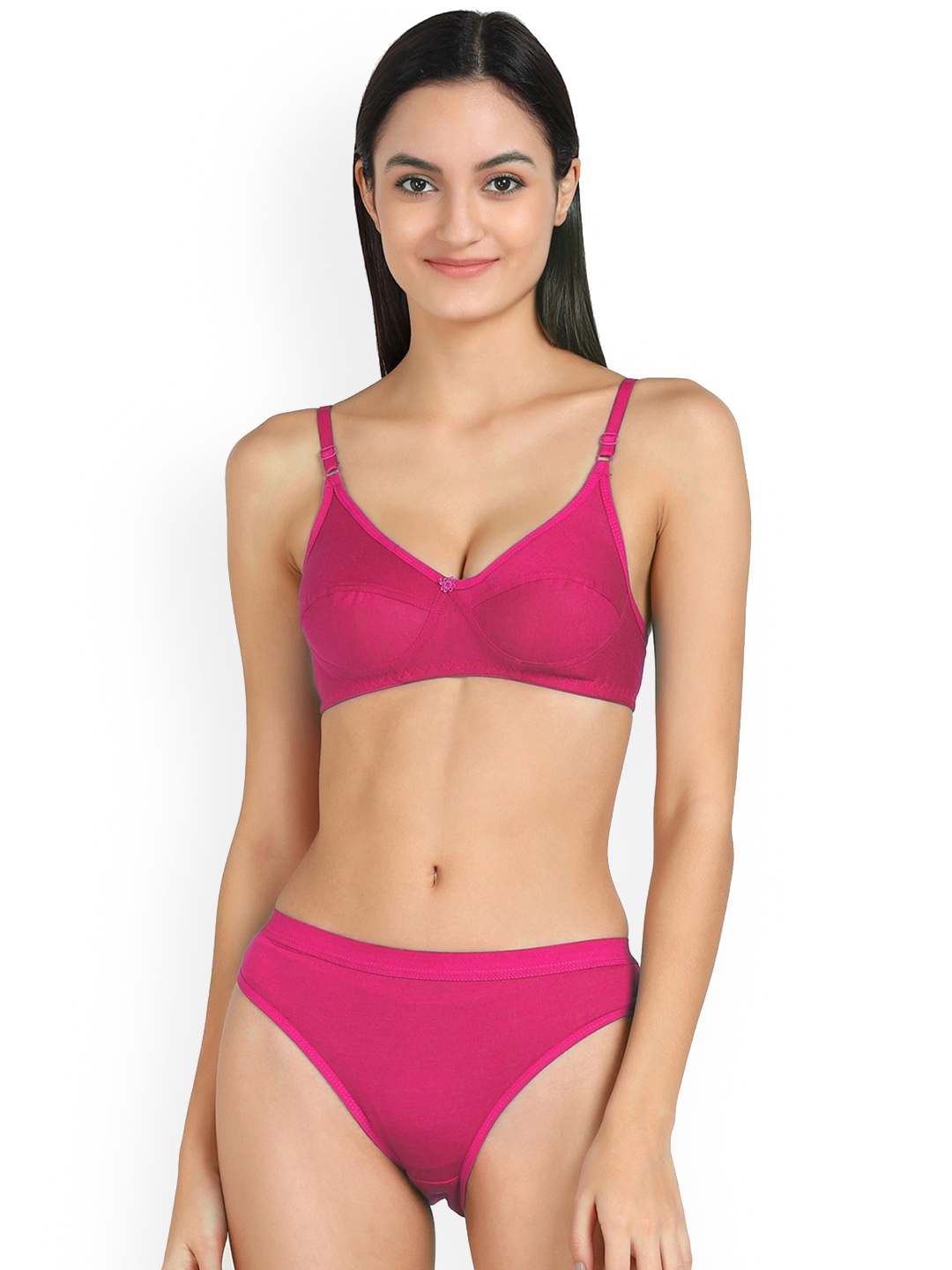 

PIBU Cotton Lingerie Set Ruchi Set1, Pink