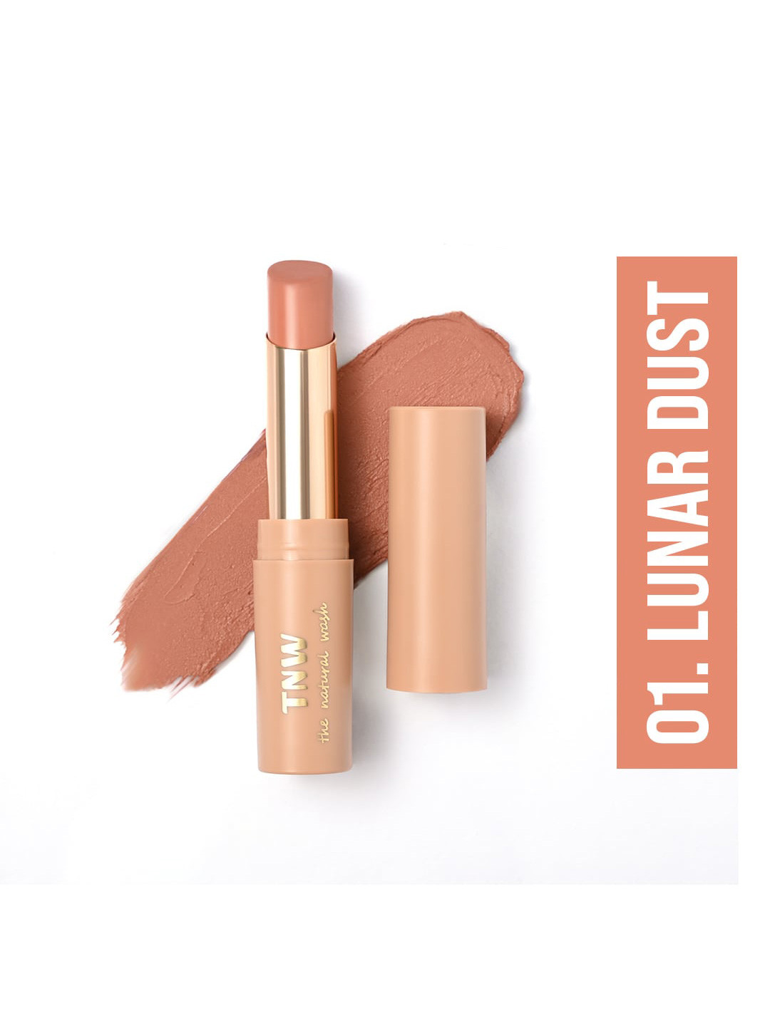 

TNW the natural wash Silky Matte Fusion Lip color Lipstick - 3.5g - Lunar Dust 01, Nude