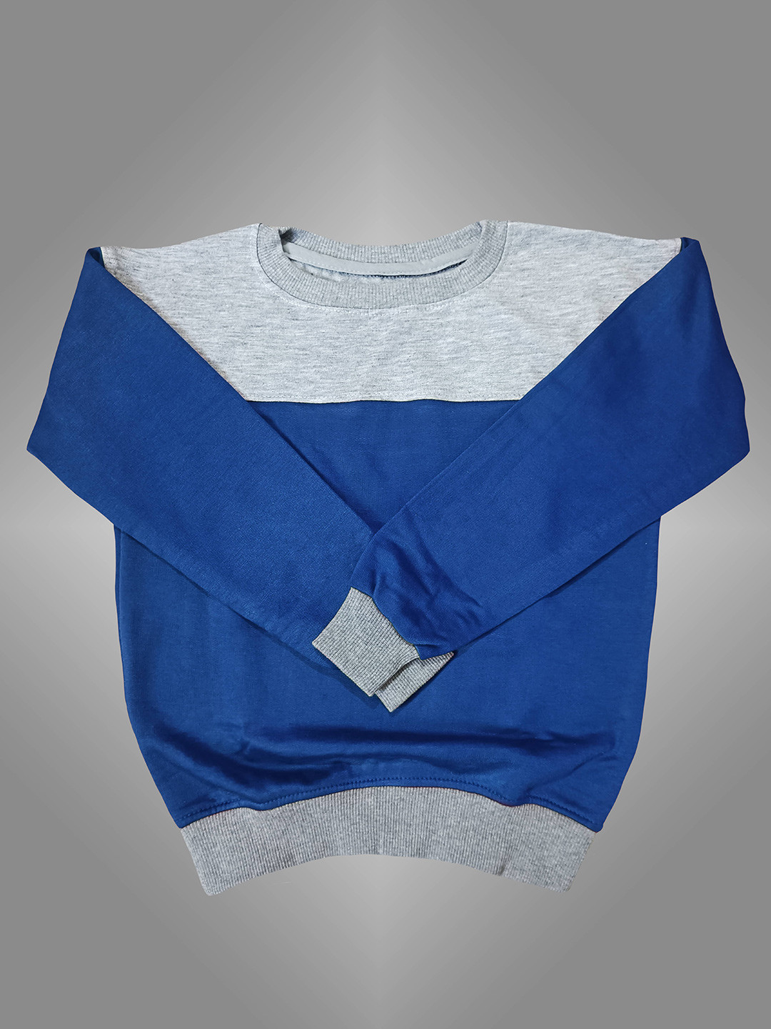 

BAESD Kids Colourblocked Fleece Sweatshirt, Blue