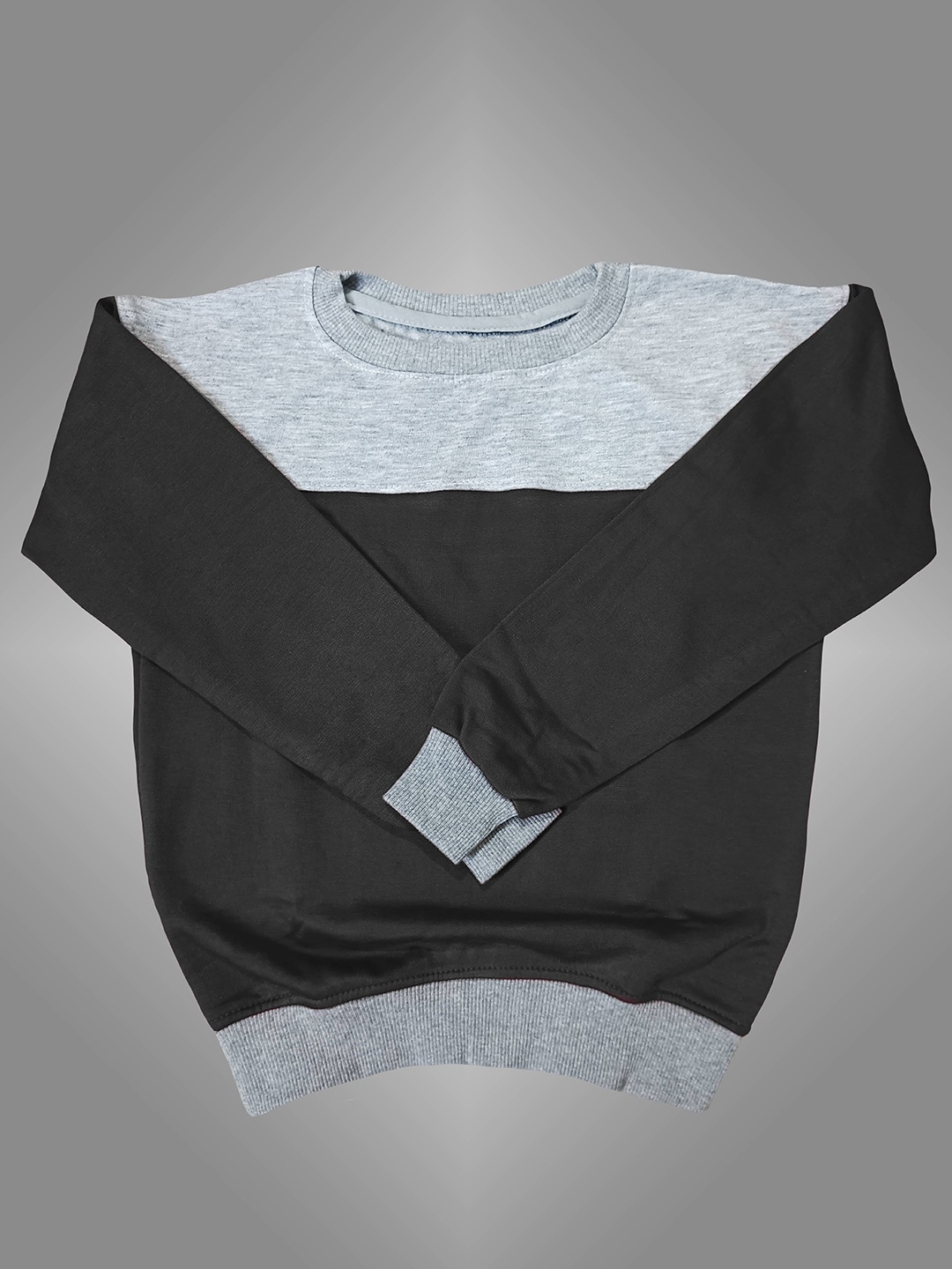 

BAESD Kids Colourblocked Fleece Sweatshirt, Black