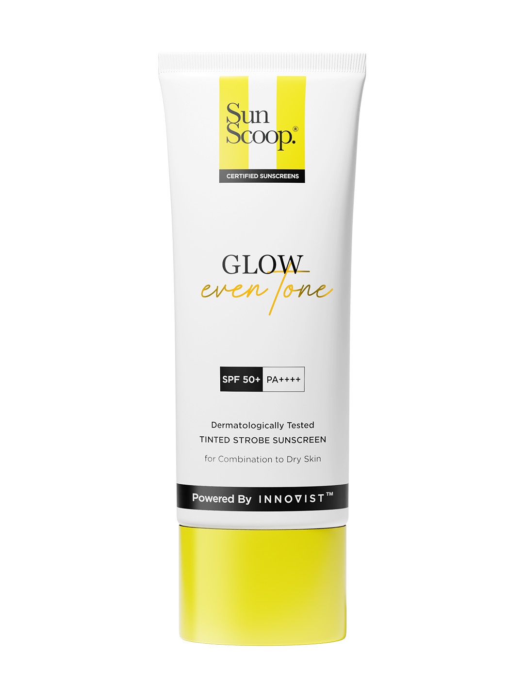 

SunScoop Glow Even Tone SPF50 PA++++ Tinted Strobe Sunscreen - 45 g, White