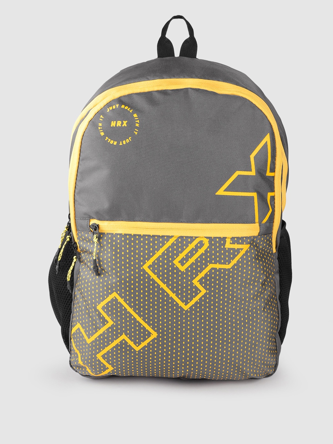 

HRX by Hrithik Roshan Unisex Brand Logo Backpack, Grey