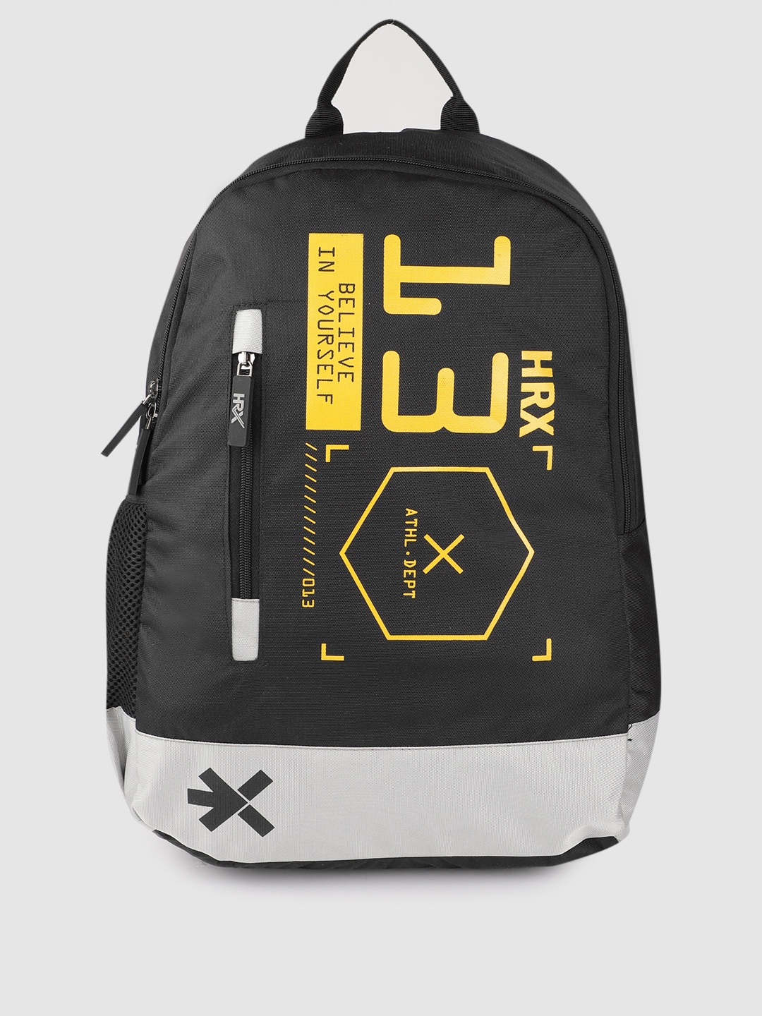 

HRX by Hrithik Roshan Unisex Brand Logo Backpack, Black