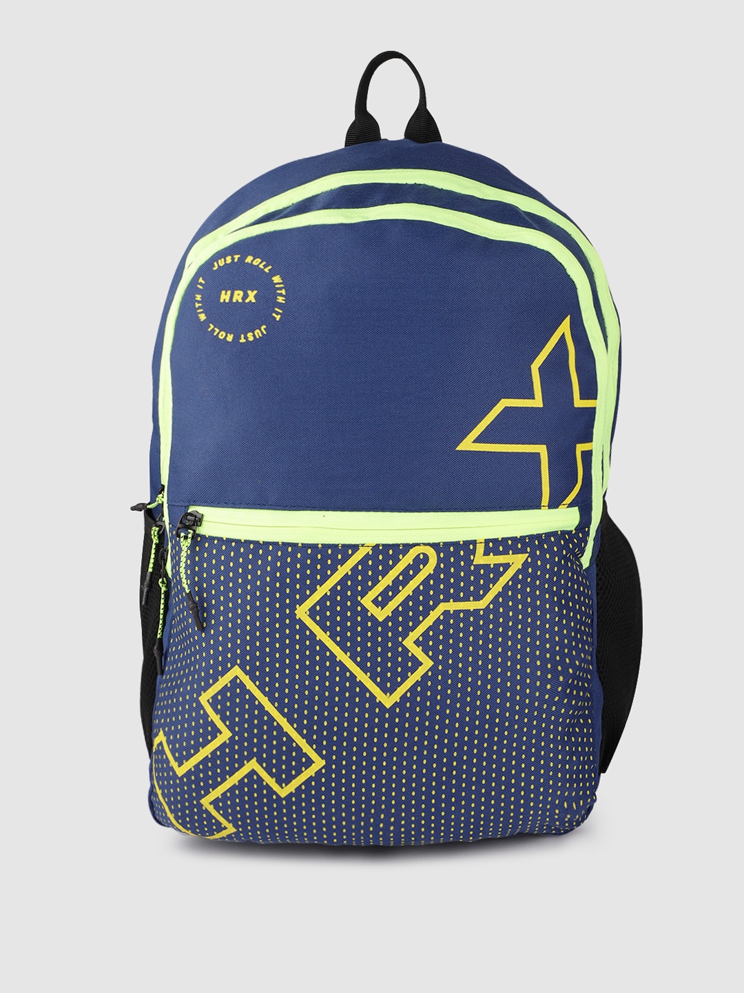 

HRX by Hrithik Roshan Unisex Brand Logo Backpack, Navy blue