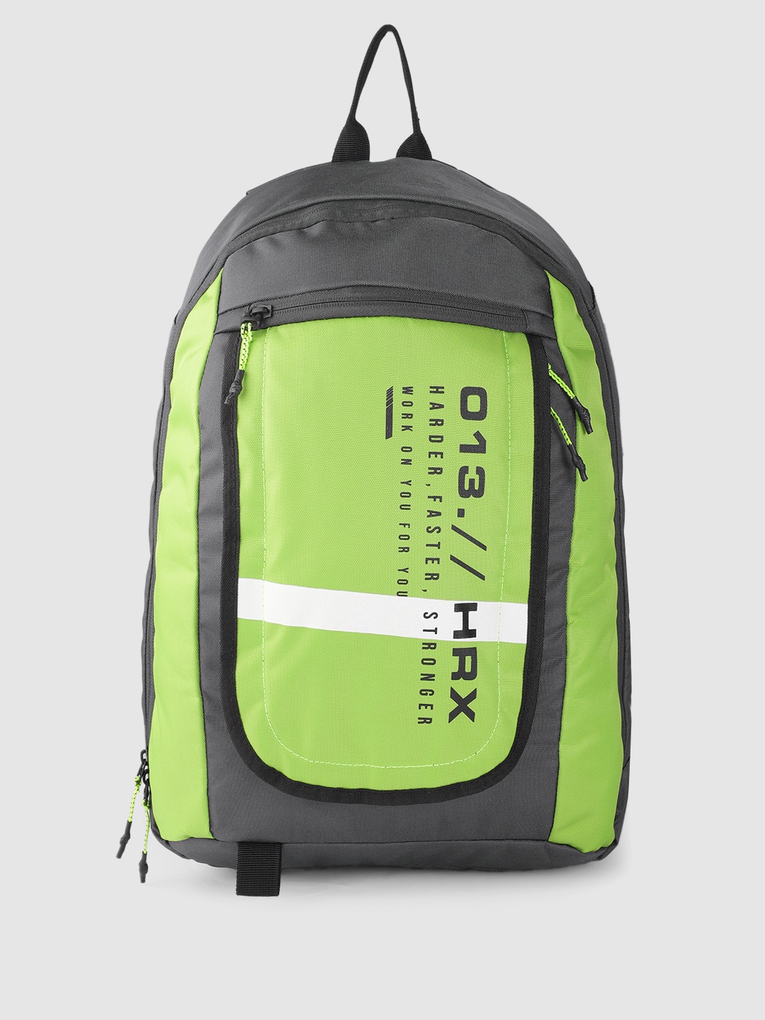 

HRX by Hrithik Roshan Unisex Brand Logo Printed Backpack 20.2 L, Fluorescent green