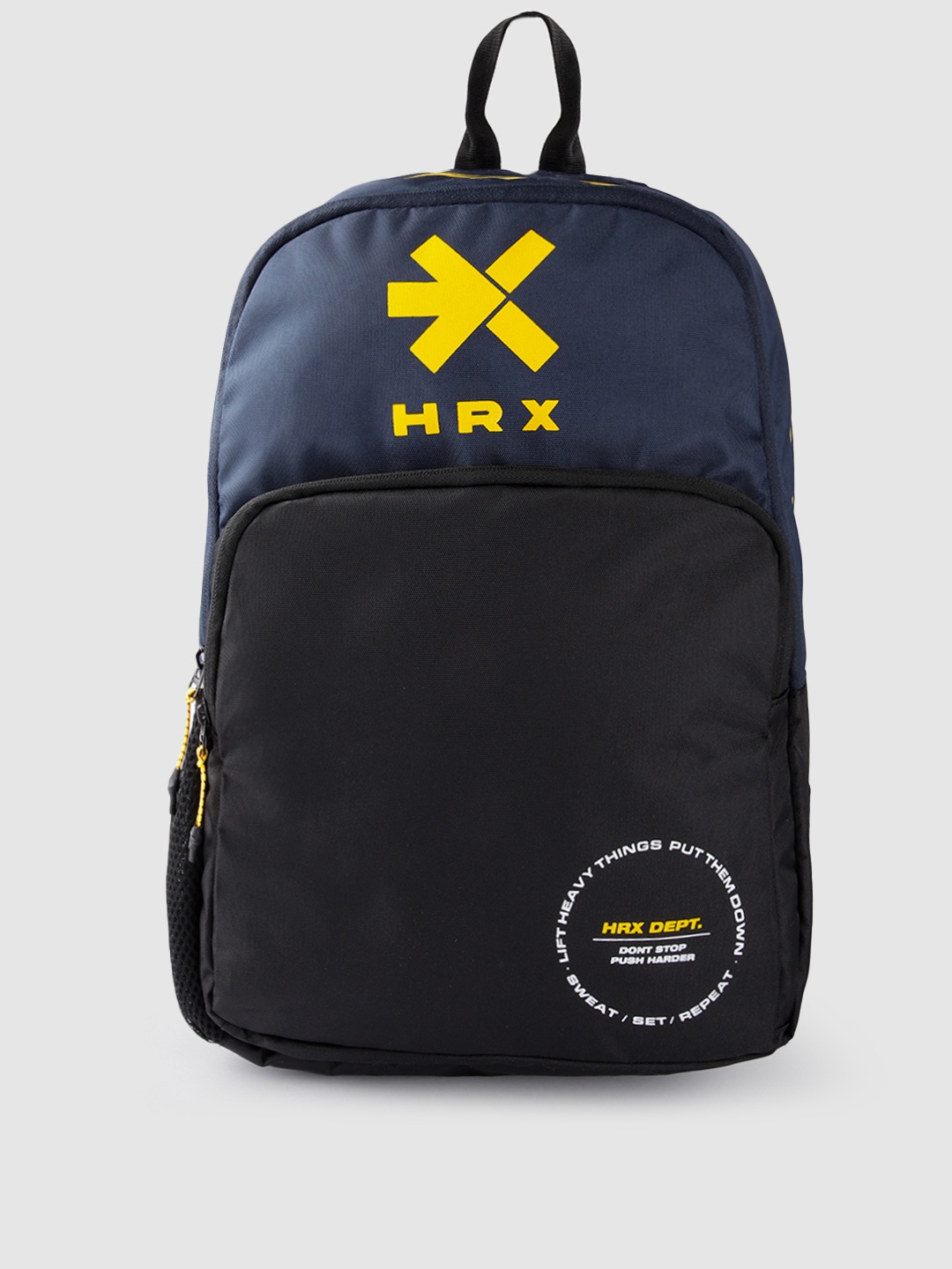 

HRX by Hrithik Roshan Unisex Colourblocked Backpack - 21.6 L, Navy blue