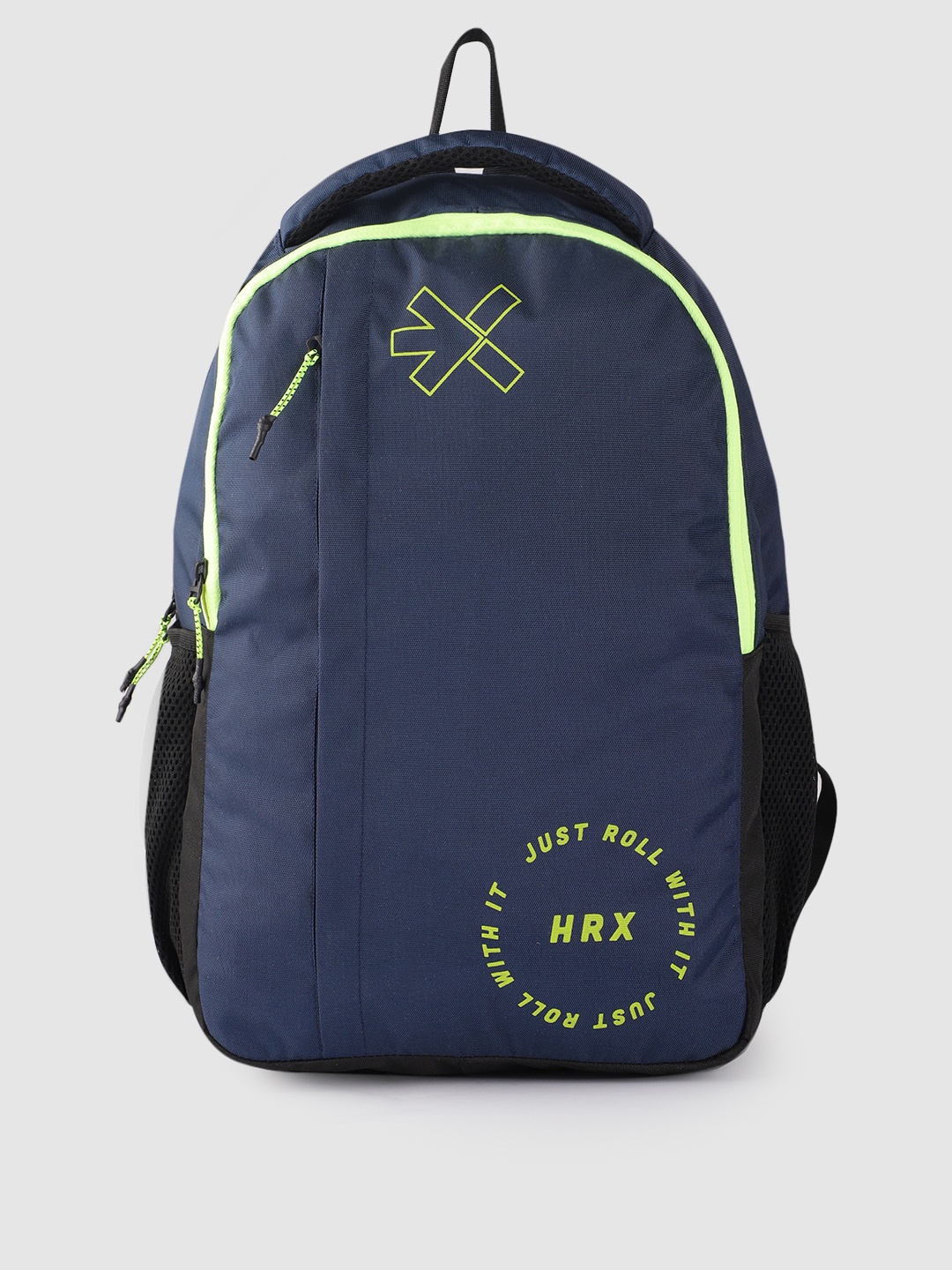 

HRX by Hrithik Roshan Unisex Brand Logo Printed Backpack 23.4 L, Navy blue