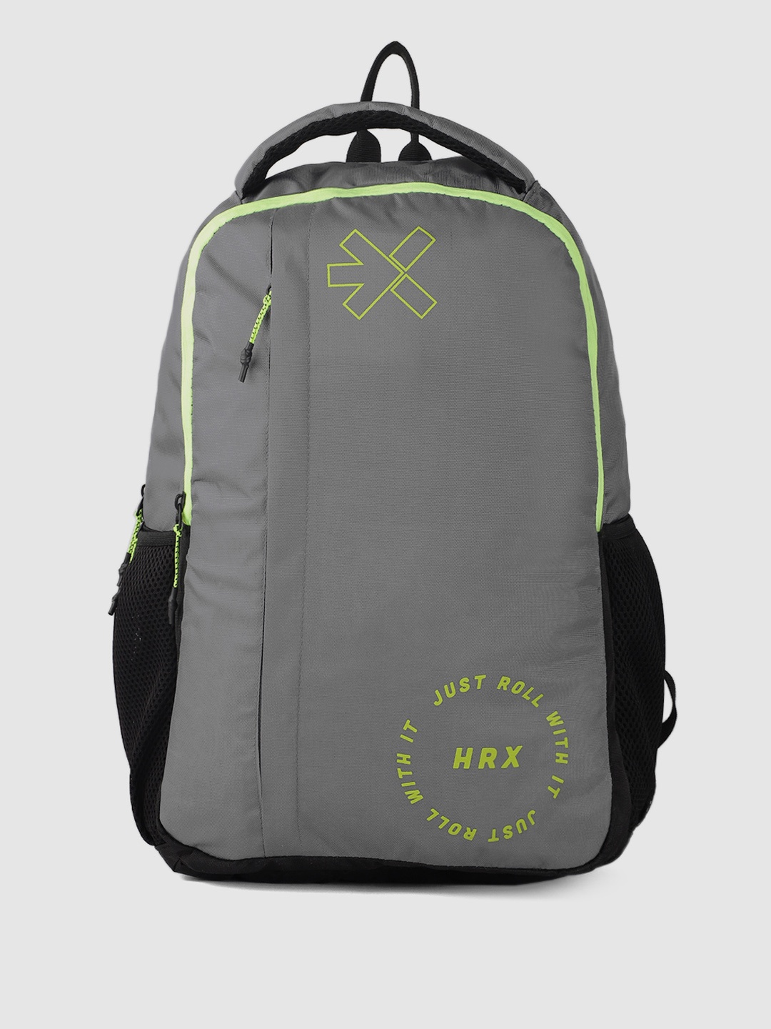 

HRX by Hrithik Roshan Unisex Brand Logo Printed Backpack 23.4 L, Grey