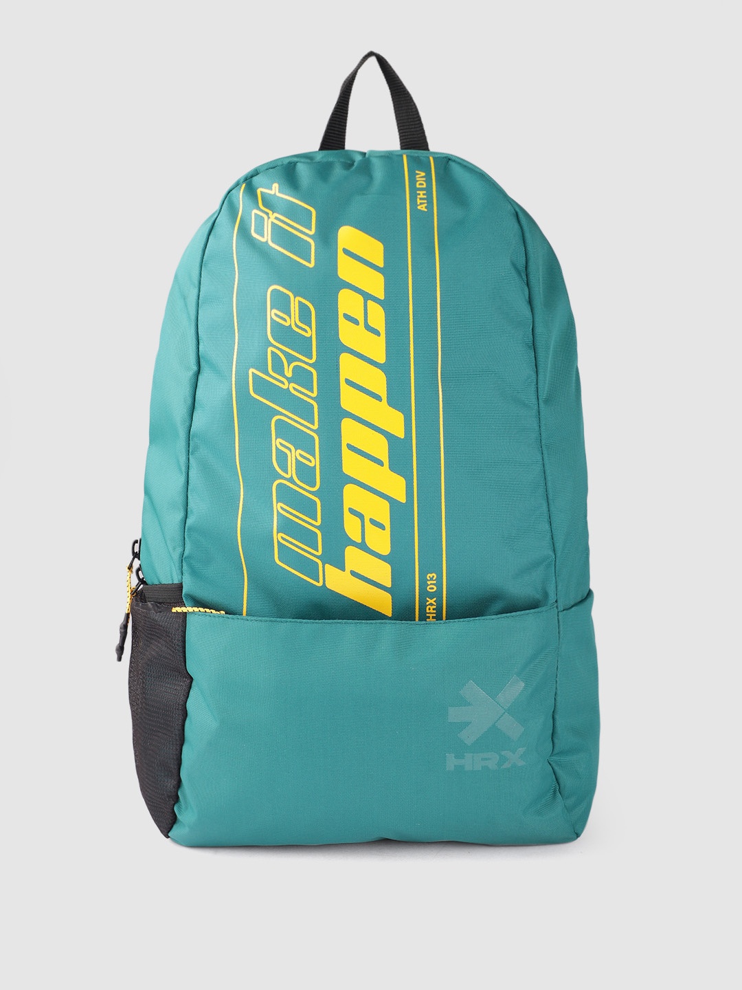 

HRX by Hrithik Roshan Unisex Typography Printed Backpack, Turquoise blue