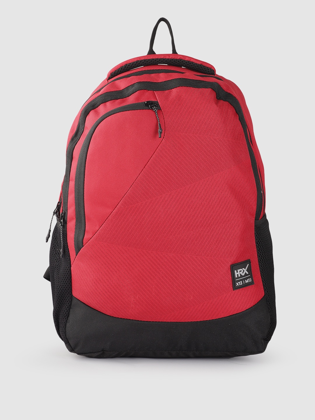 

HRX by Hrithik Roshan Unisex Striped Medium Sized Laptop Backpack 22.3 L, Red