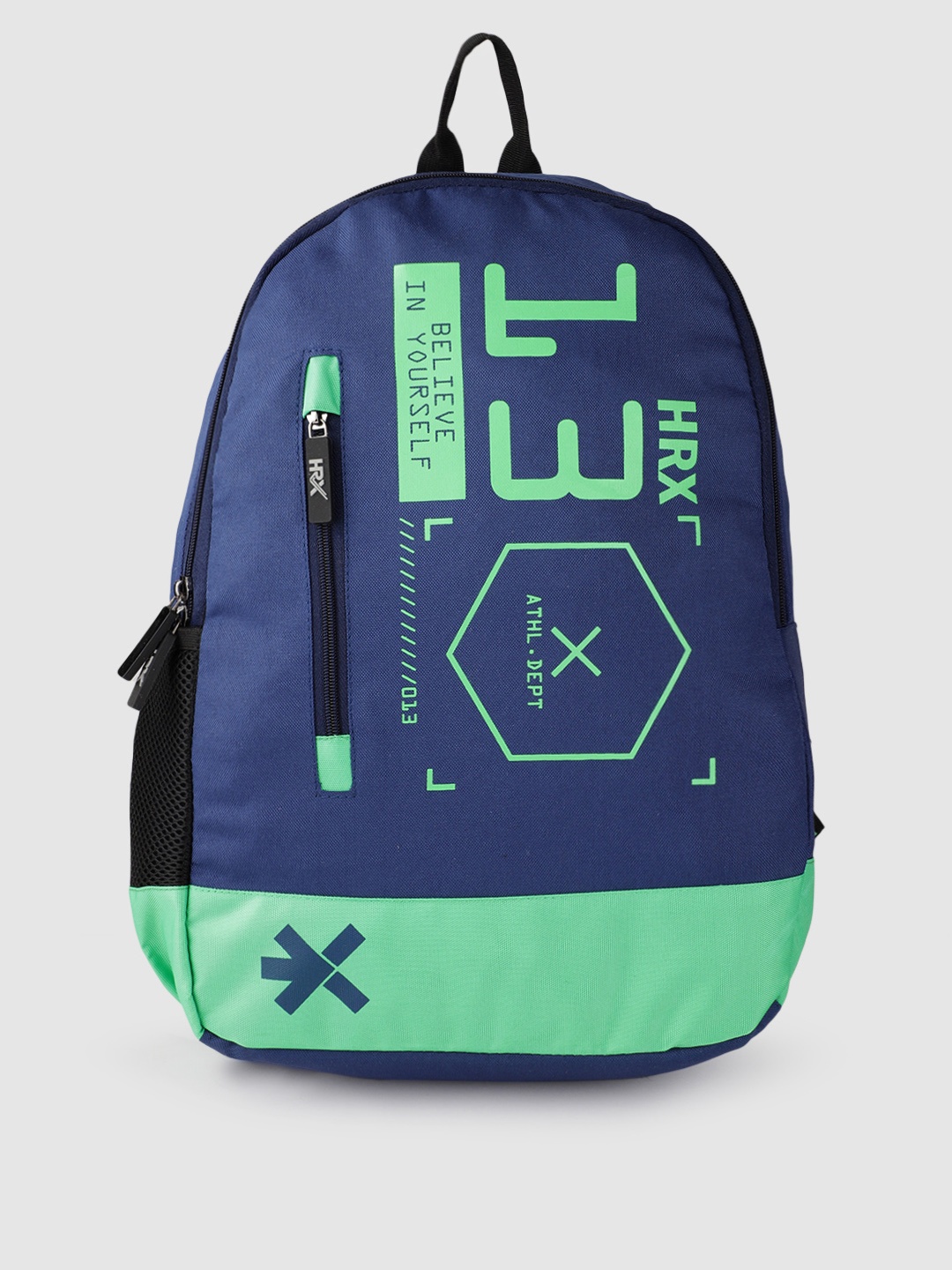 

HRX by Hrithik Roshan Unisex Typography Backpack, Blue